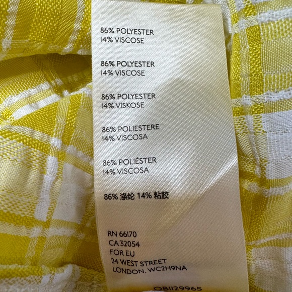 Free People Beach Club Gingham Maxi Dress in Sunshine Yellow/White Sz M - Picture 16 of 16